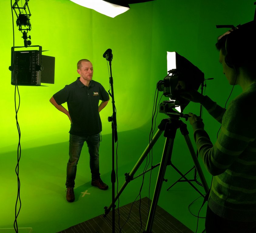 Direct to camera Web Promo – shoot your own using the studio teleprompter, camera, audio and lighting